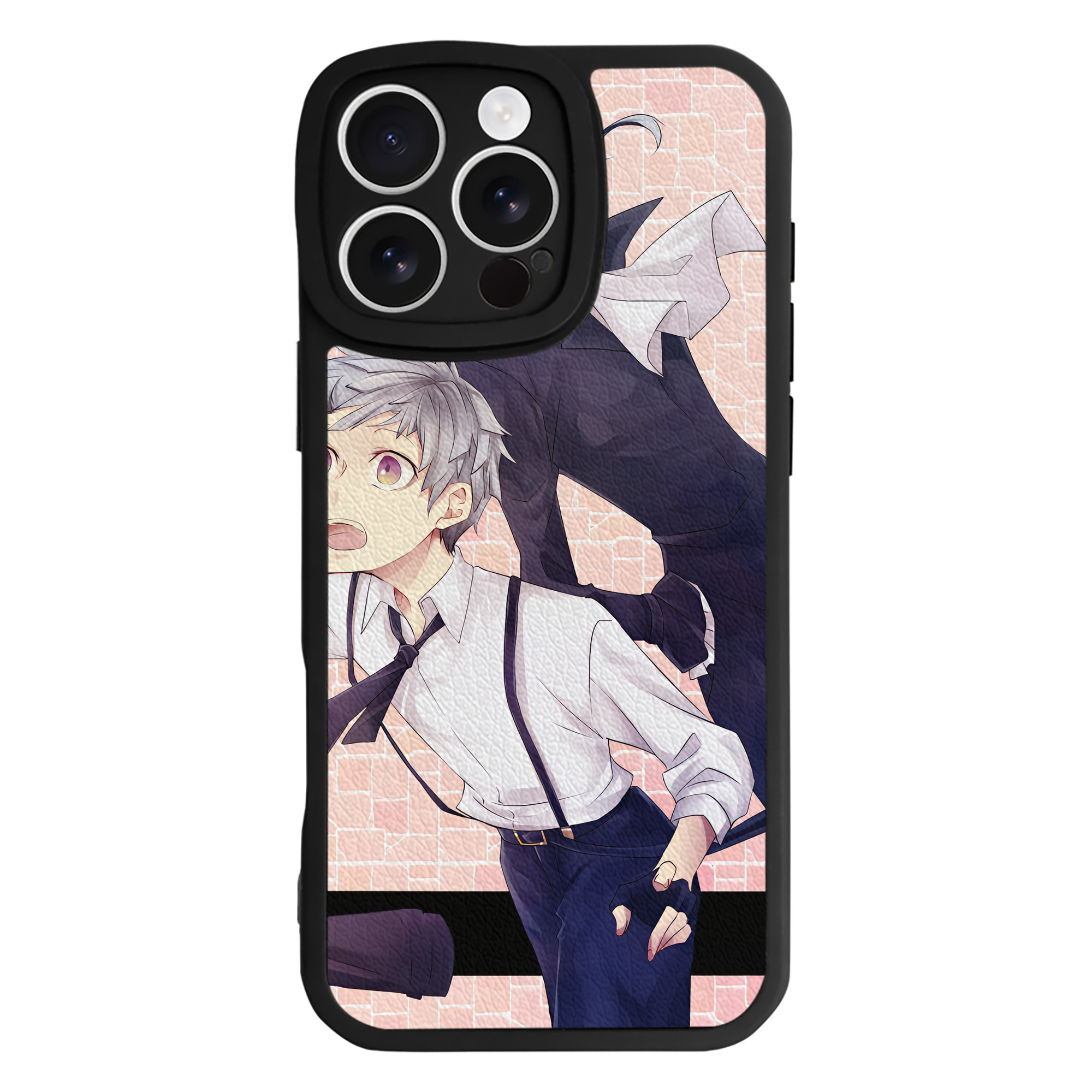 （画像用） 文豪ストレイドッグス Bungo Stray Dogs 【iPhone 16シリーズ対応】シリコンスマホケース（レザー調） 材質：シリコン